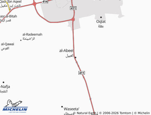 MICHELIN-Landkarte al-Abeel - ViaMichelin