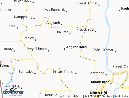 Mappa MICHELIN Angkor Borei - ViaMichelin