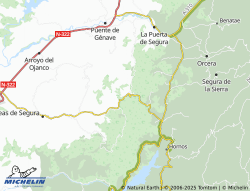 MICHELIN Cañada Catena map - ViaMichelin