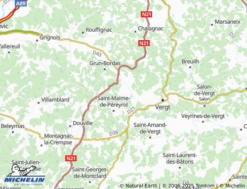 MICHELIN-Landkarte Castagnol - ViaMichelin