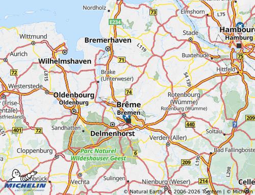 Carte MICHELIN Osterholz - ViaMichelin