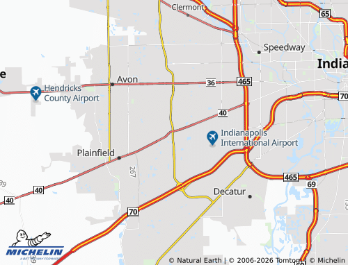 Mappa MICHELIN Six Points - ViaMichelin