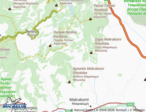 MICHELIN Palaia Giannitsou map - ViaMichelin