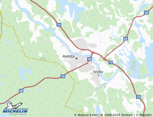 Carte MICHELIN Avesta - ViaMichelin