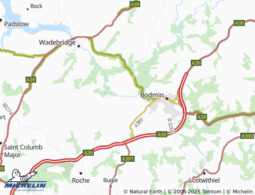 MICHELIN Nanstallon map - ViaMichelin