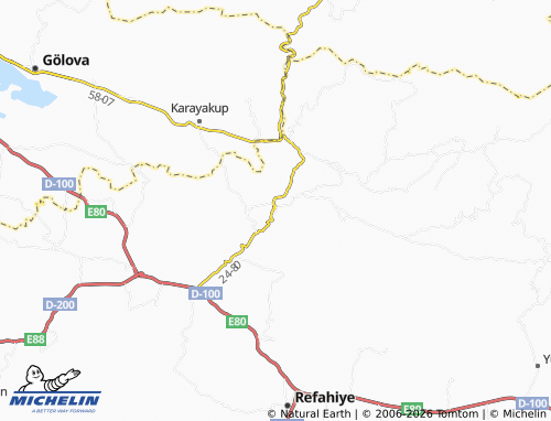 MICHELIN Damlaca map - ViaMichelin