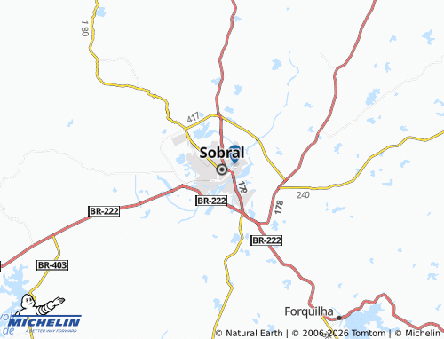 Mapa MICHELIN Sobral - ViaMichelin