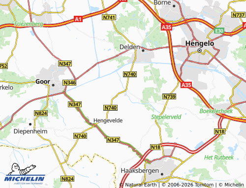 MICHELIN-Landkarte Bentelo - ViaMichelin