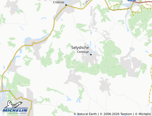 Mapa MICHELIN Huta-Selytska - ViaMichelin