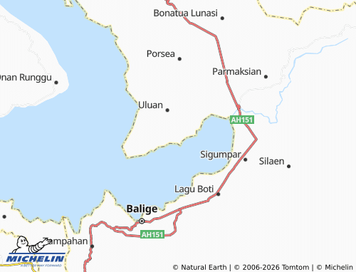 MICHELIN Sibuntuon map - ViaMichelin
