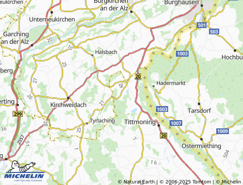 MICHELIN Brunn map - ViaMichelin