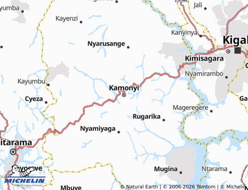 Mapa MICHELIN Kamonyi - ViaMichelin
