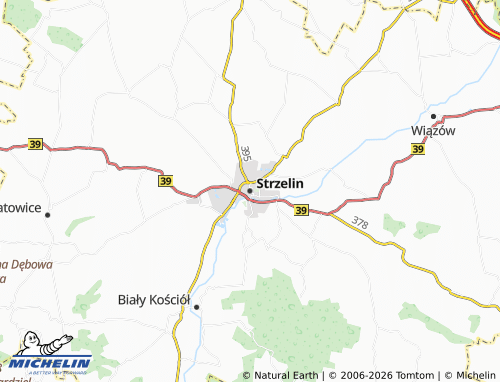 Mappa MICHELIN Strzelin - ViaMichelin