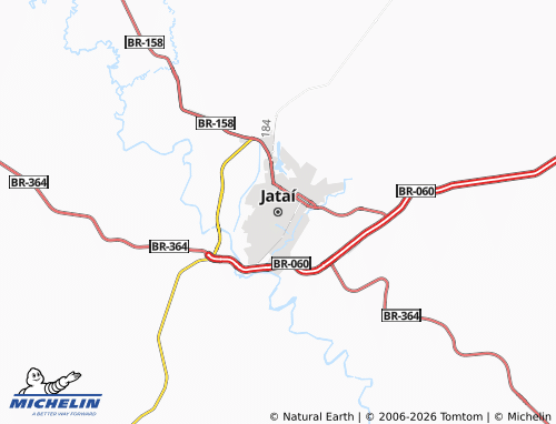 MICHELIN Jataí map - ViaMichelin