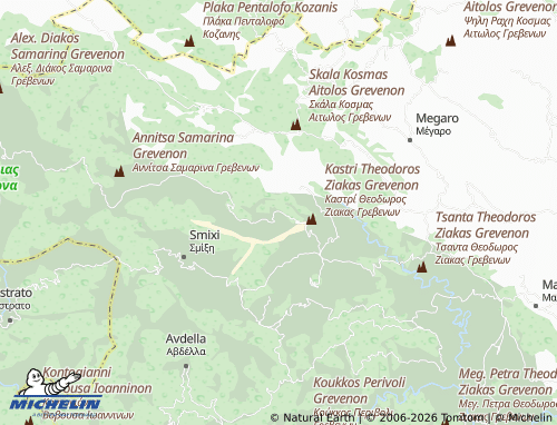 Carte MICHELIN Aetia - ViaMichelin