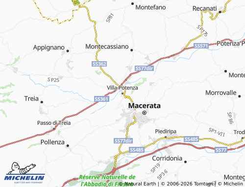 MICHELIN-Landkarte Villa Potenza - ViaMichelin