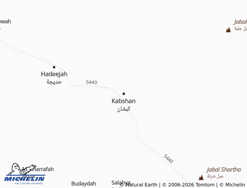 Carte MICHELIN Kabshan - ViaMichelin