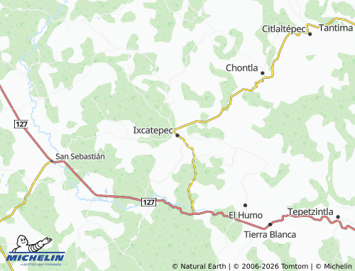 MICHELIN Ixcatepec map - ViaMichelin