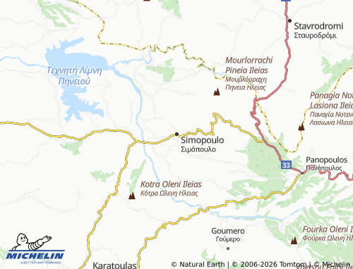 Carte MICHELIN Simopoulo - ViaMichelin