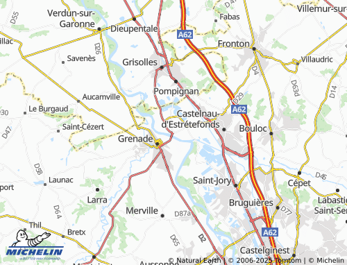 Carte MICHELIN Ondes - ViaMichelin