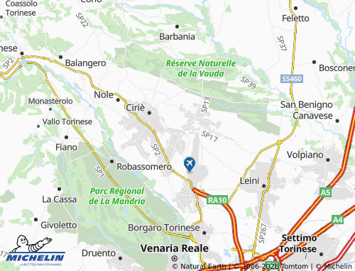 Mappa MICHELIN San Maurizio Canavese - ViaMichelin