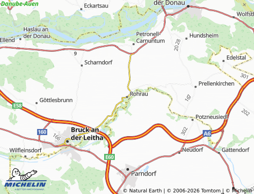 MICHELIN Rohrau map - ViaMichelin