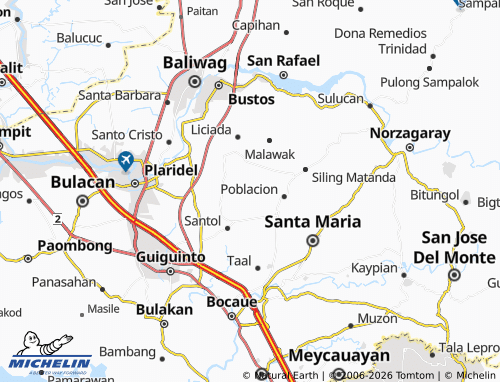 MICHELIN Masagana map - ViaMichelin