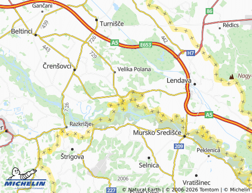 MICHELIN Hotiza map - ViaMichelin
