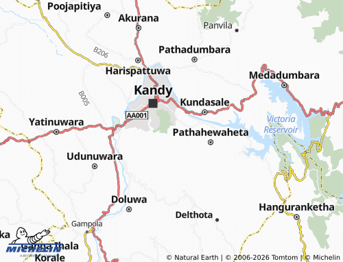 MICHELIN Wathuliyadda2 map - ViaMichelin