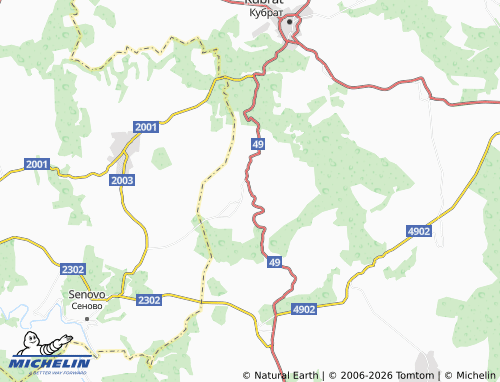 Mappa MICHELIN Kamenovo - ViaMichelin