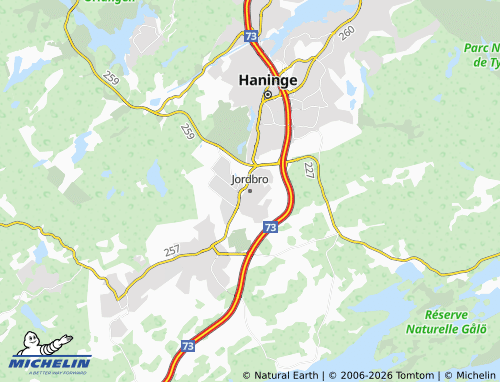 Mapa MICHELIN Jordbro - ViaMichelin