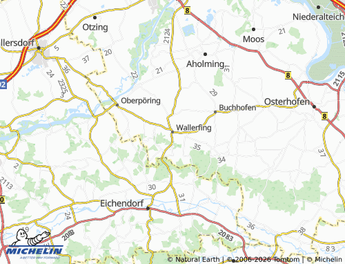 Mappa MICHELIN Wallerfing - ViaMichelin