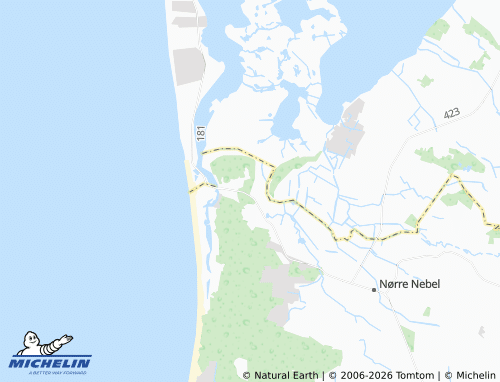 MICHELIN Vesterlund map - ViaMichelin