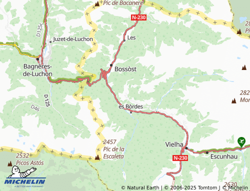 MICHELIN Arres de Jos map - ViaMichelin