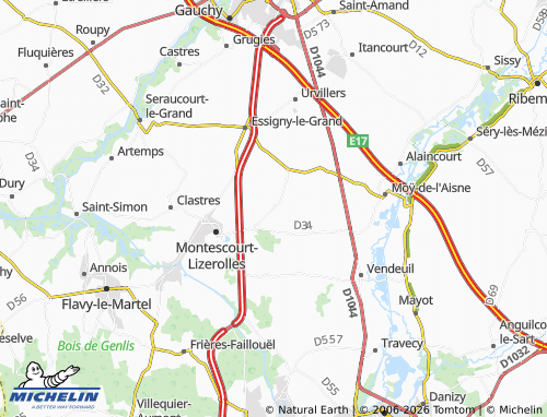 Mapa MICHELIN Hinacourt - ViaMichelin
