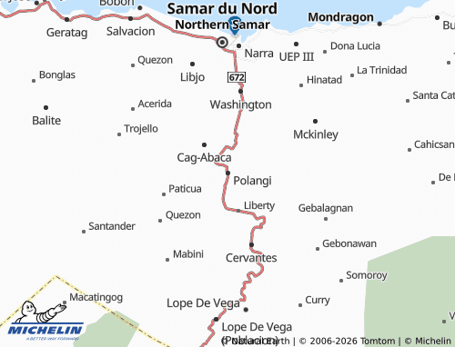 MICHELIN Polangi map - ViaMichelin
