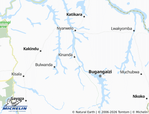 MICHELIN Kinanda map - ViaMichelin