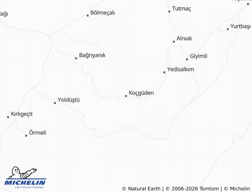 Mappa MICHELIN Koçgüden - ViaMichelin
