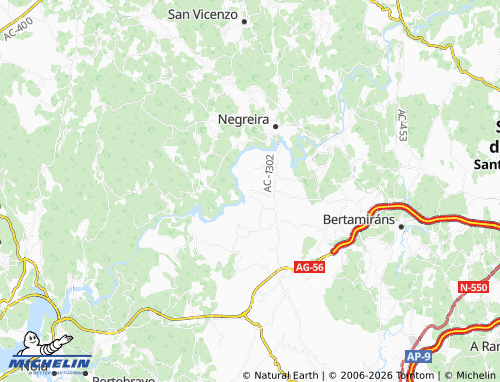 MICHELIN Forxán map - ViaMichelin