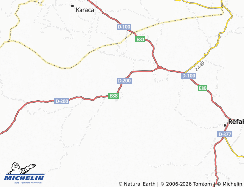 MICHELIN Akarsu map - ViaMichelin