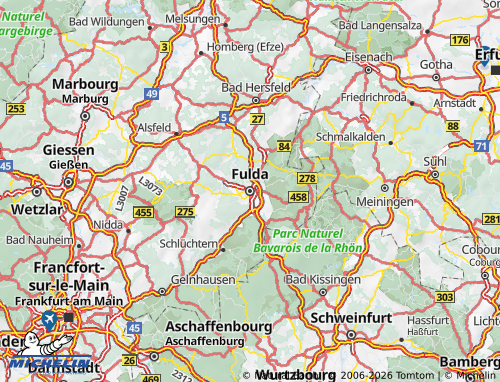 MICHELIN Fulda map - ViaMichelin