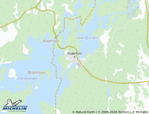 Kaart MICHELIN Söderfors - ViaMichelin