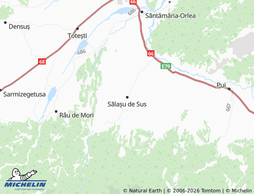 Mappa MICHELIN Sălașu de Sus - ViaMichelin