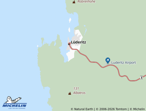 Mapa MICHELIN Lüderitz Outlying 4 - ViaMichelin