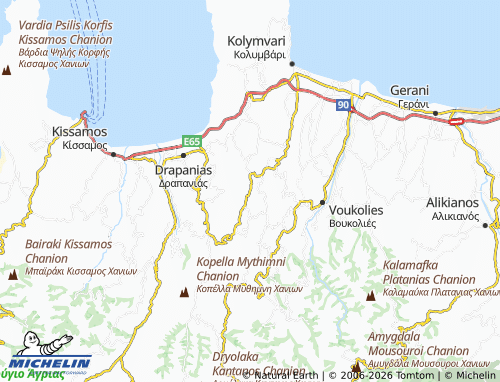MICHELIN Astrikas map - ViaMichelin