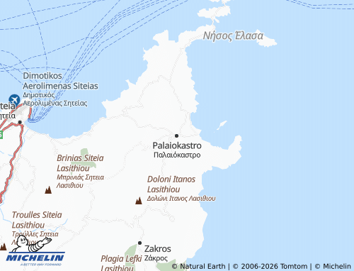 Carte MICHELIN Palaiokastro - ViaMichelin