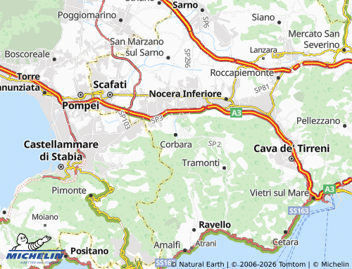 MICHELIN Corbara map - ViaMichelin