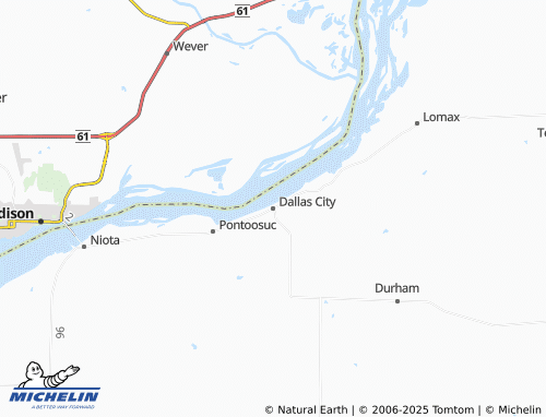 MICHELIN-Landkarte Dallas City - ViaMichelin