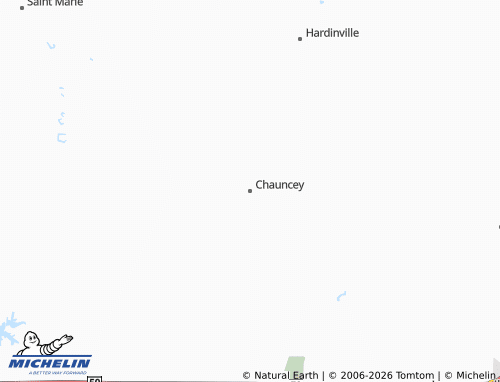 Mappa MICHELIN Chauncey - ViaMichelin