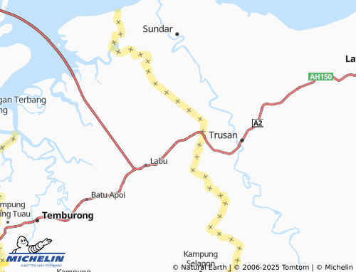 MICHELIN-Landkarte Kampung Piasau-Piasau - ViaMichelin